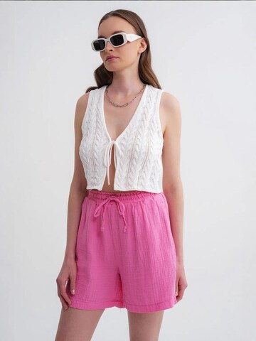 MixRay - Perna larga Calças em rosa