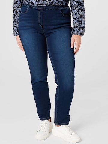 SAMOON Jeggings in Blue: front