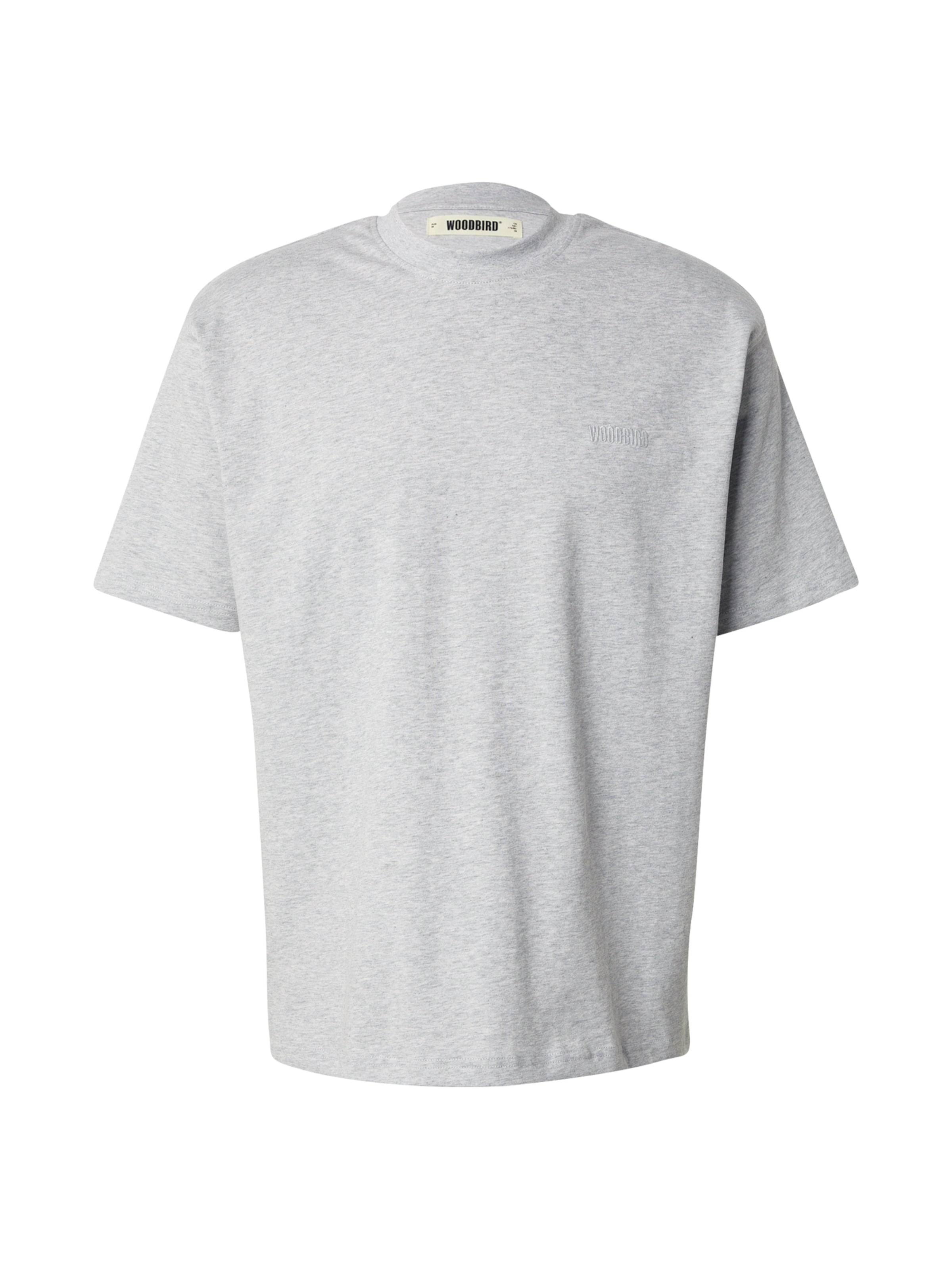 T-Shirt 'Baine' Woodbird en gris : devant