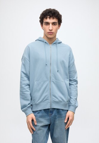 BALMOHK - Sudadera con cremallera en azul: frente