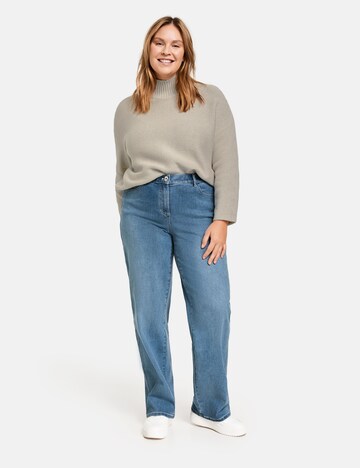 SAMOON Wide Leg Jeans in Blau