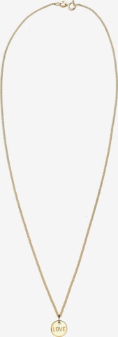 ELLI PREMIUM Ketting 'Love' in Goud: voorkant