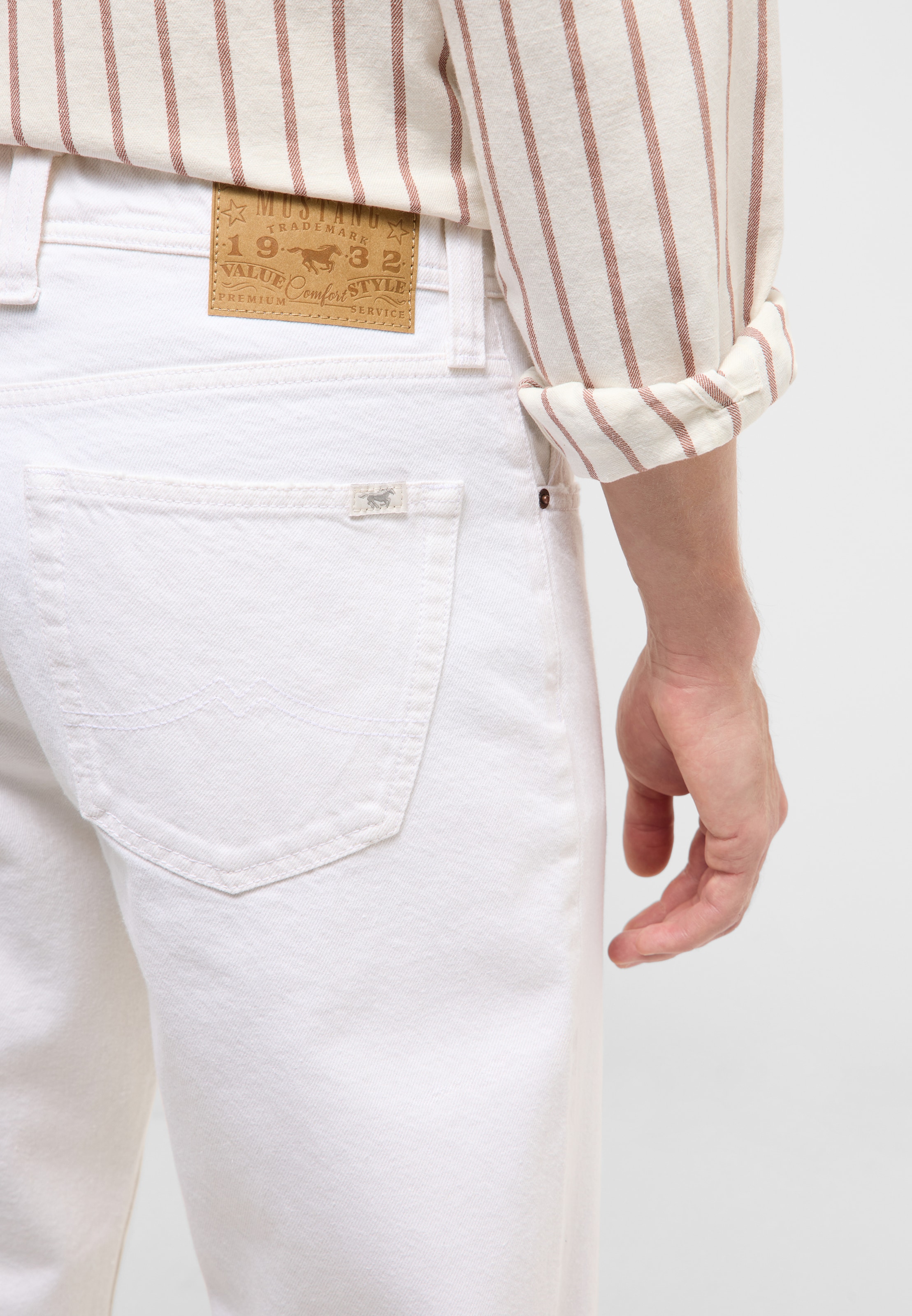 MUSTANG Slimfit Jeans 'Denver' in Weiß