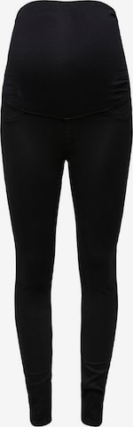 Only Maternity Regular Jeggings 'Mama ' in Black: front