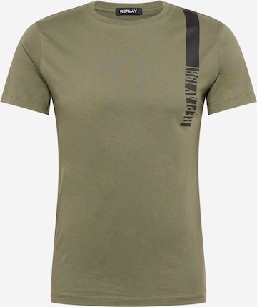 REPLAY T-Shirt in Grün: front