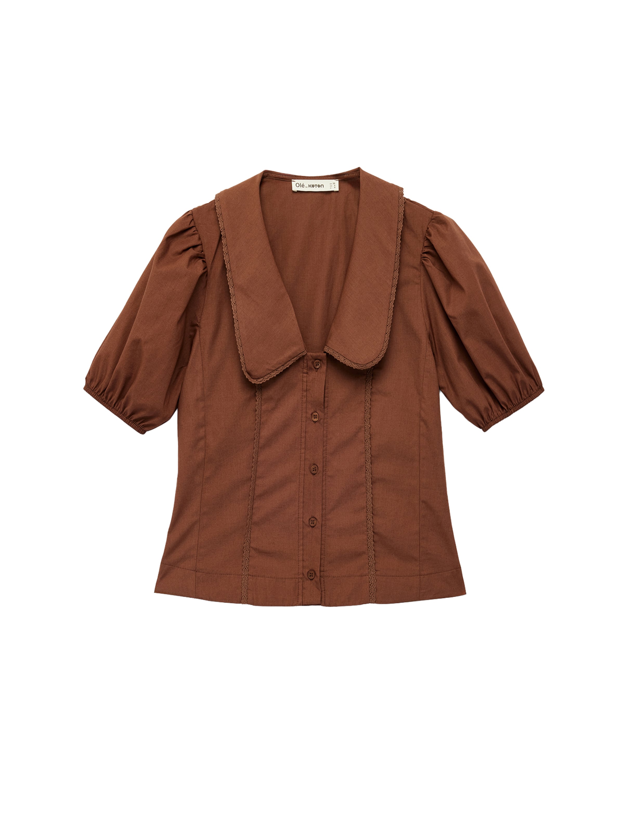 Koton Blouse in Bruin: voorkant