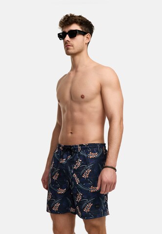 Shorts de bain 'Tonios' INDICODE JEANS en noir