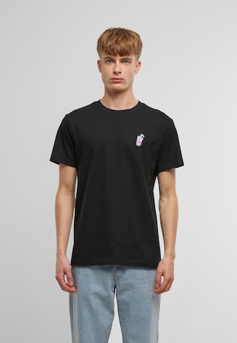 Mister Tee T-Shirt 'Good Vibes Drink' in Schwarz: Vorderseite