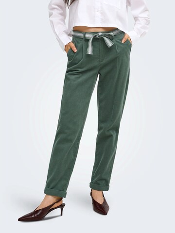 ONLY - Slimfit Pantalón plisado 'ONLRITA-NESSA' en verde: frente