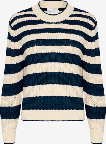 Cream Sweater 'Muka' in Blue: front