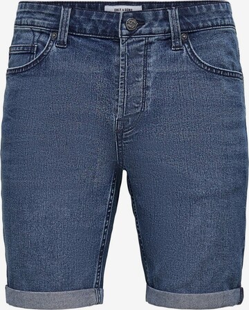 Only & Sons Regular Jeans in Blauw: voorkant