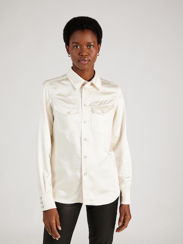 Chemisier G-Star RAW en beige : devant