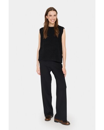 SAINT TROPEZ Weste 'Gela' in Schwarz