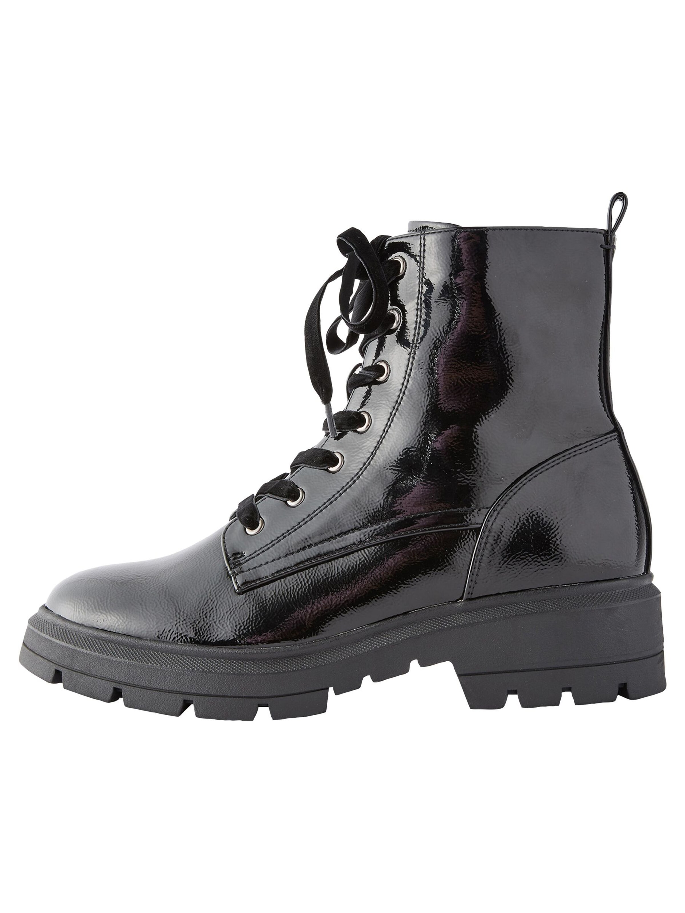 Ghete cu șireturi 'Forever Comfort' de la Next pe negru: față