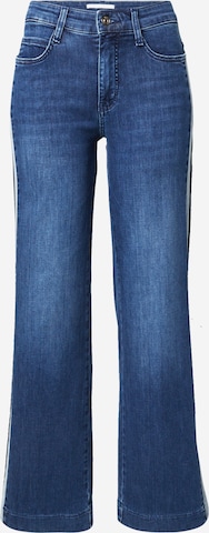 Regular Jeans 'Wide' de la MAC pe albastru: față