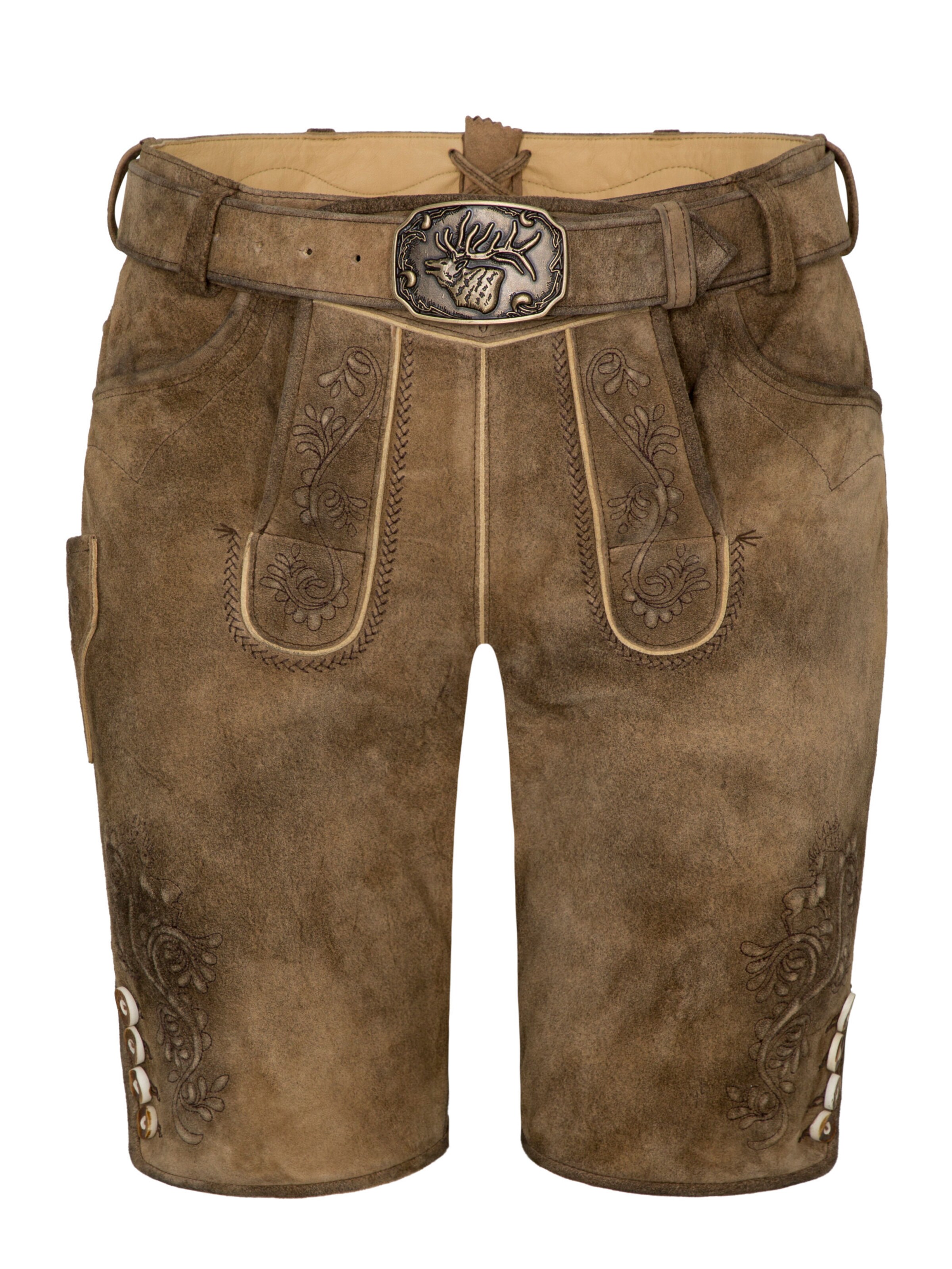 SPIETH & WENSKY Regular Trachtenhose 'Everest' in Braun: Vorderseite