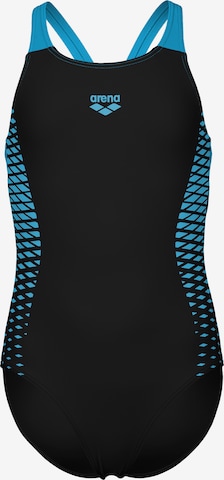 ARENAJednodijelni kupaći kostim 'OPENINGS' - crna boja: prednji dio