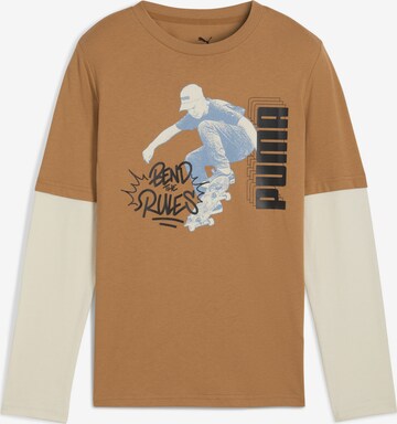 PUMA Shirt 'Mid90s' in Brown: front