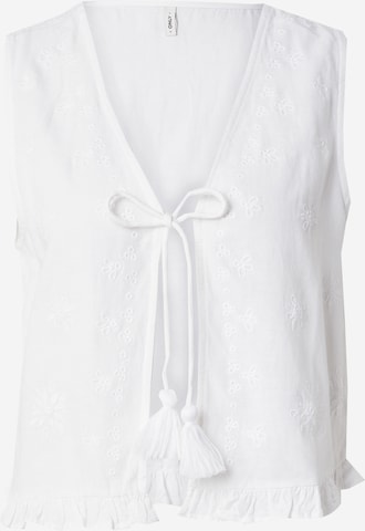ONLY - Chaleco 'ONLJakiri' en blanco: frente