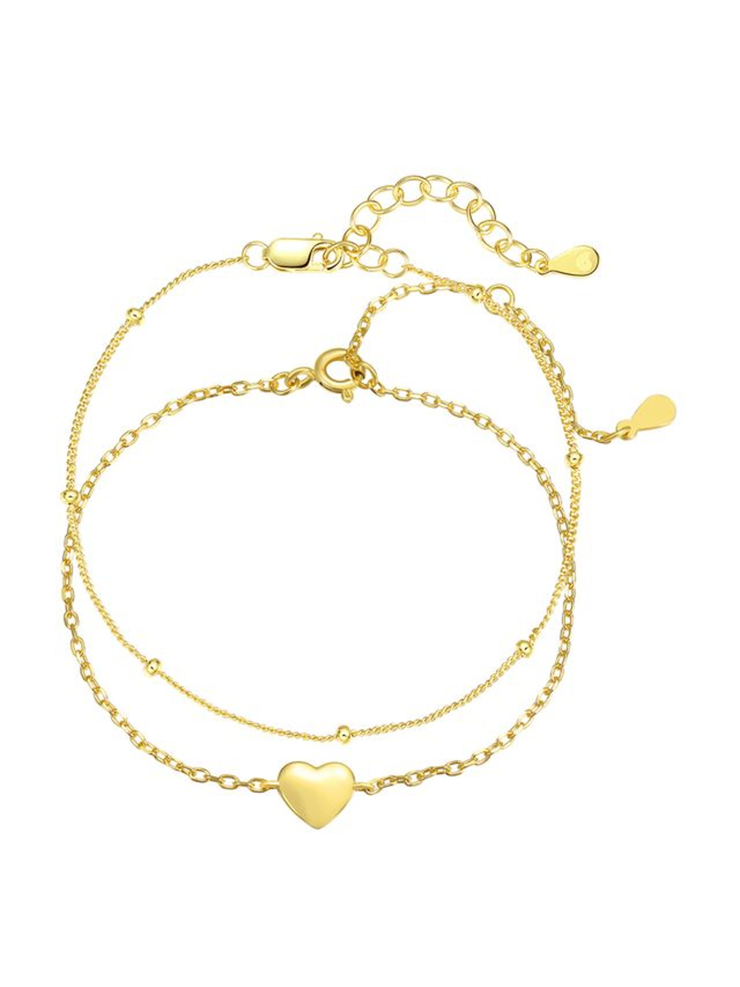 Hey Happiness - Pulsera 'Herzensband' en oro