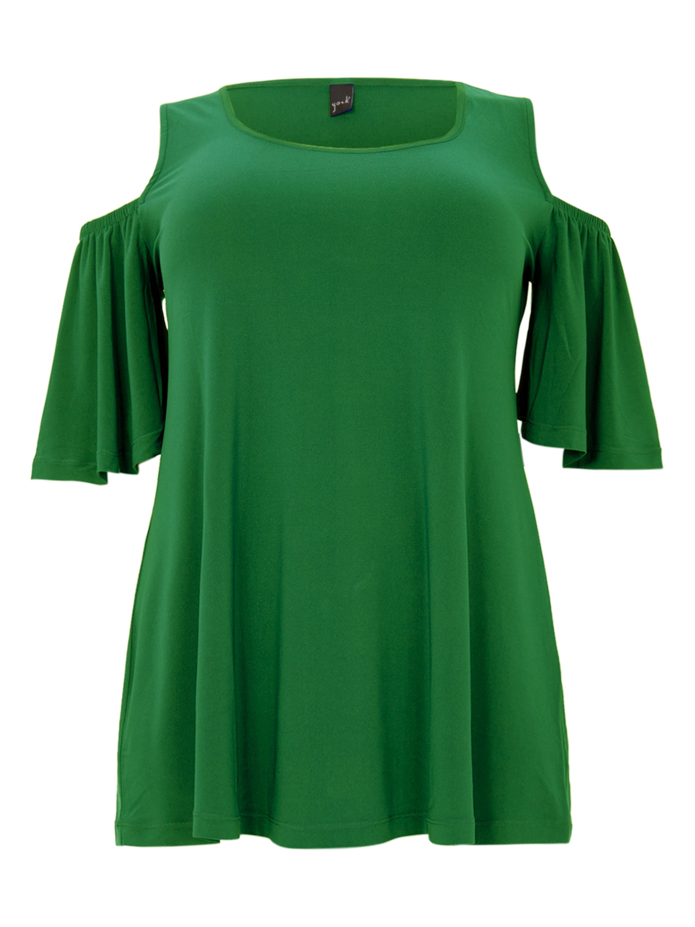 YOEK Tunic in Green: front