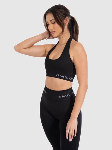 Smilodox Bralette Sports Top 'Azura' in Black