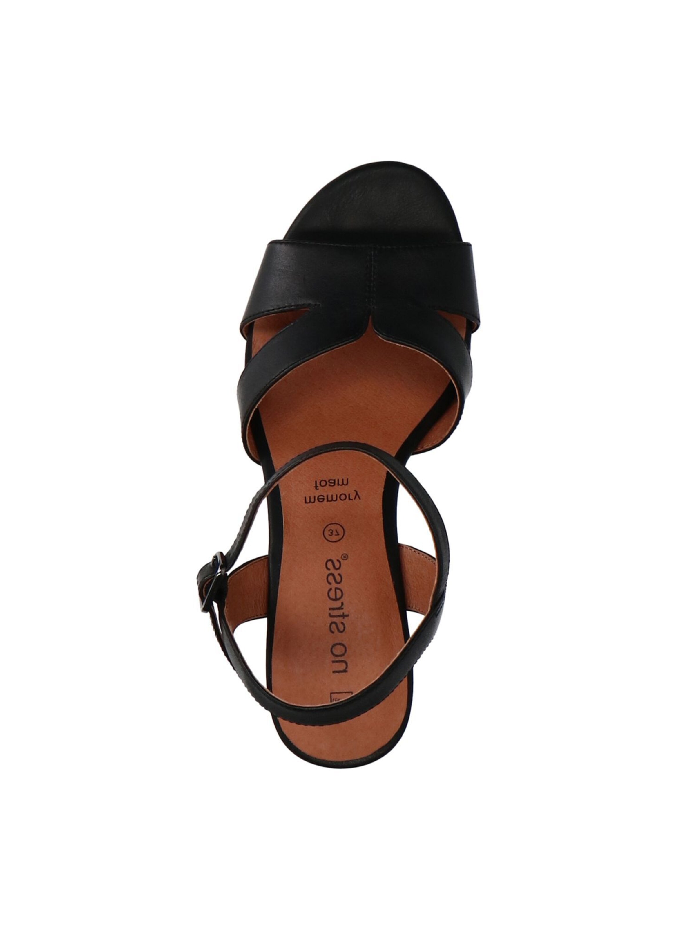 no stress Strap Sandals in Black