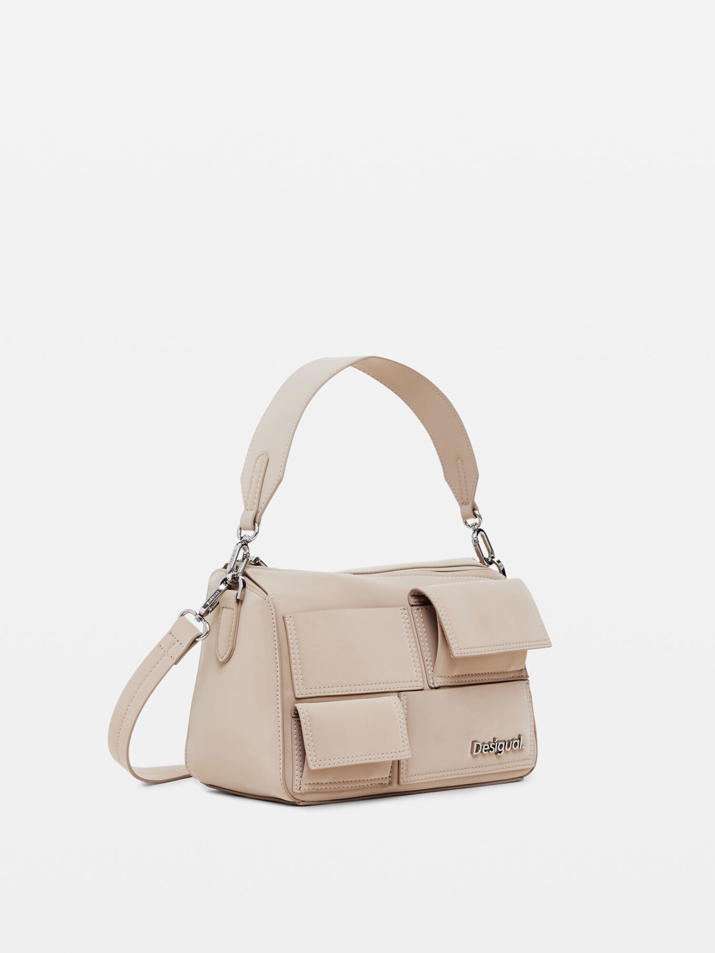 Bolso desigual beige best sale