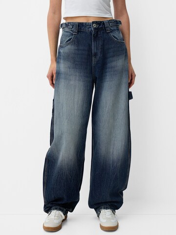 Bershka Bő szár Farmer - kék: elől