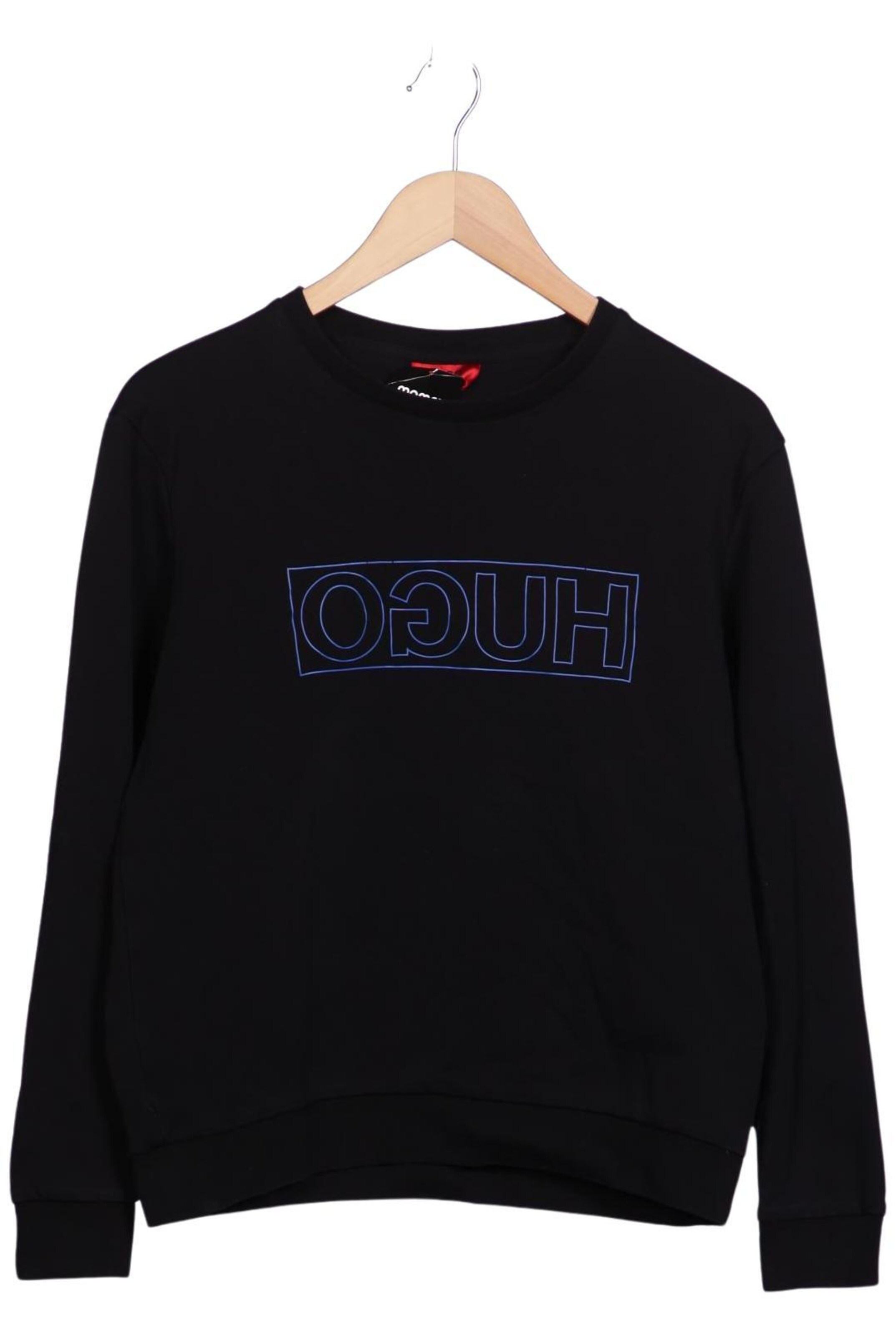 HUGO Sweatshirt & Zip-Up Hoodie in S in Black: front