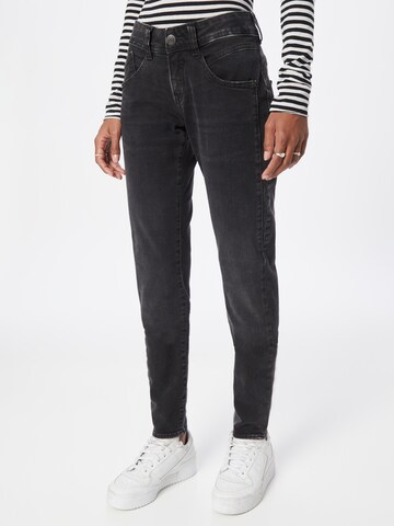 Herrlicher Skinny Jeans 'Gila' in Zwart: voorkant