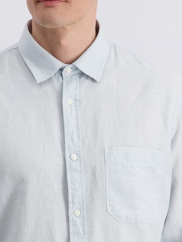 PIERRE CARDIN Regular fit Overhemd in Blauw