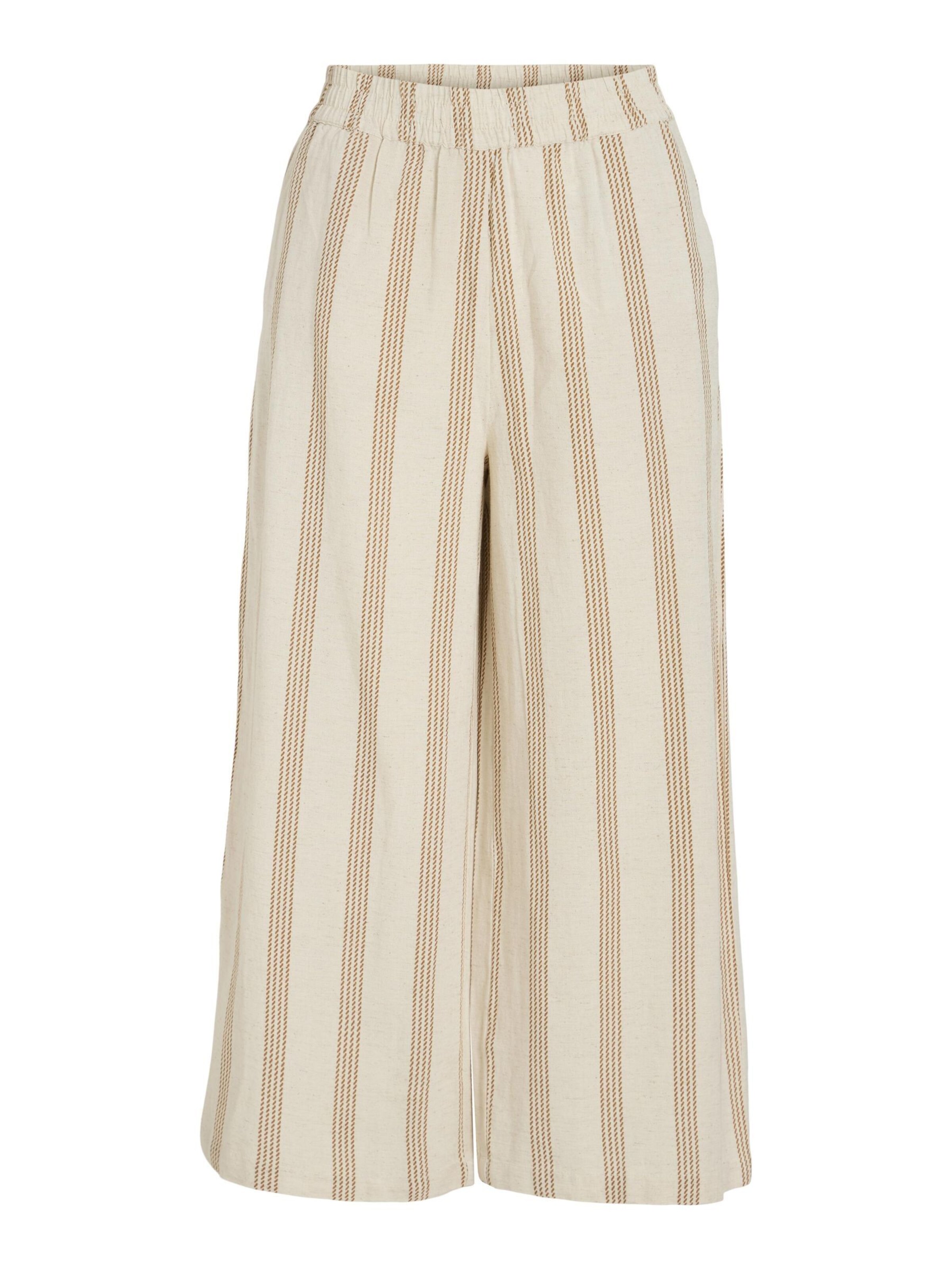 VILA Wide leg Trousers in Beige: front