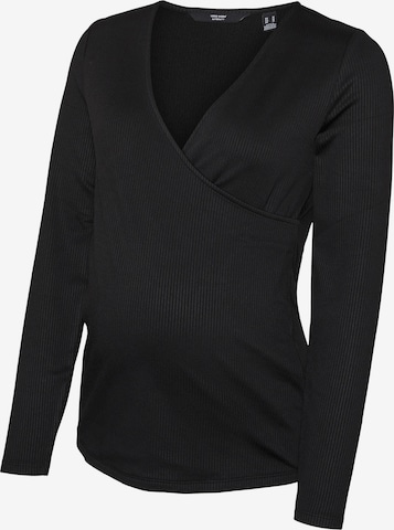 Tricou 'RIVA' de la Vero Moda Maternity pe negru: față