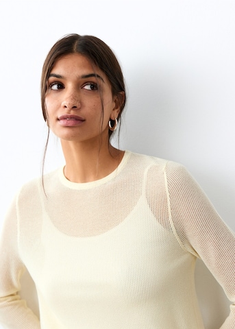 MANGO TEEN Pullover 'Perla' in Gelb