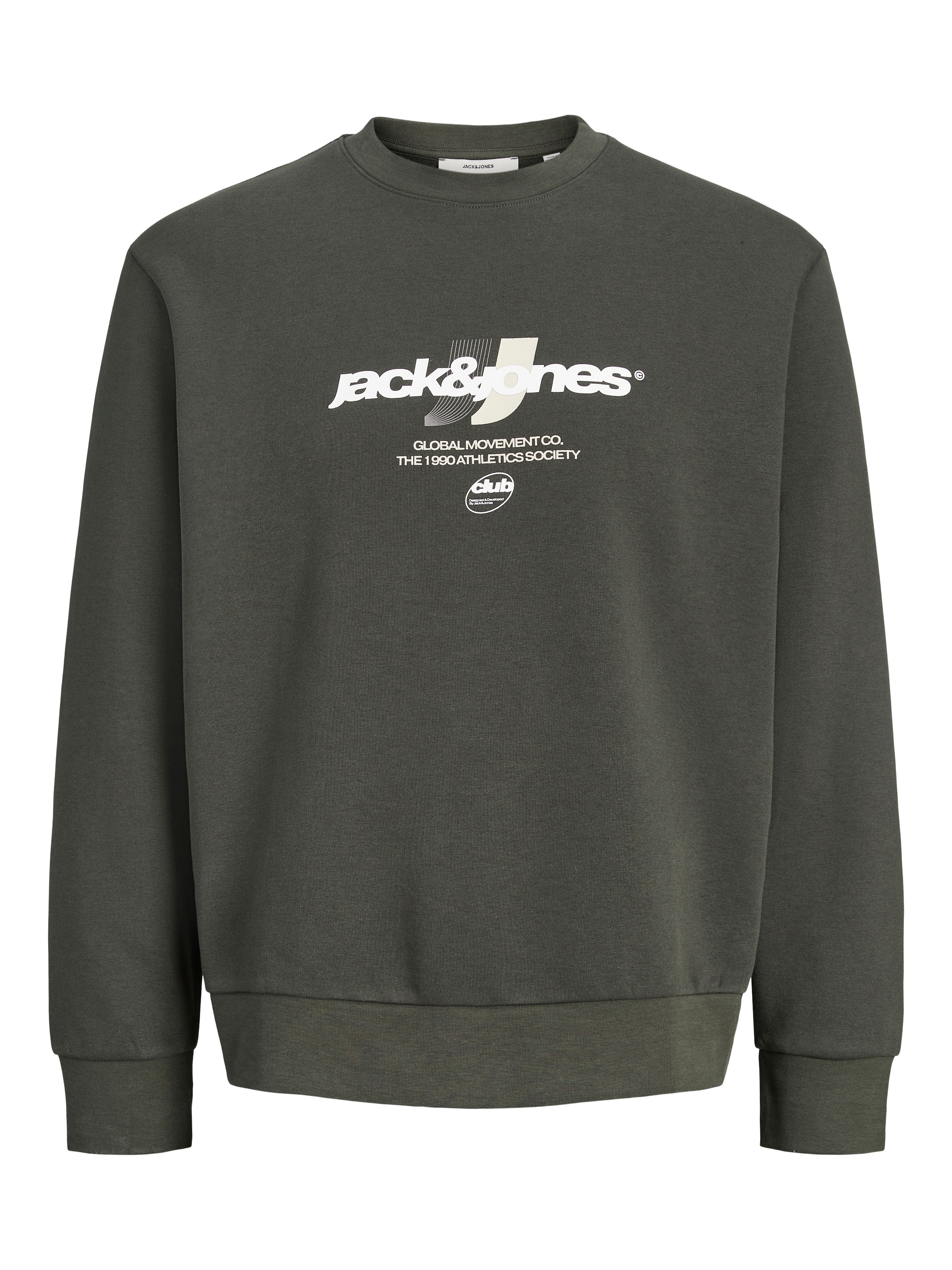 JACK & JONES - Camiseta deportiva 'JCOCLUB BRANDING' en gris: frente
