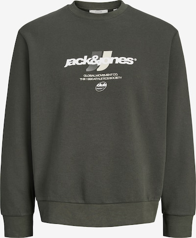 XS dydžio Megztinis be užsegimo 'JCOCLUB BRANDING' iš JACK & JONES, spalva – purvo spalva / balta / balkšva, Prekių apžvalga
