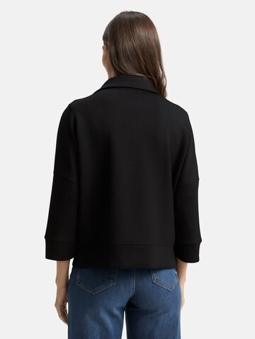 TOM TAILOR Sweatvest in Zwart