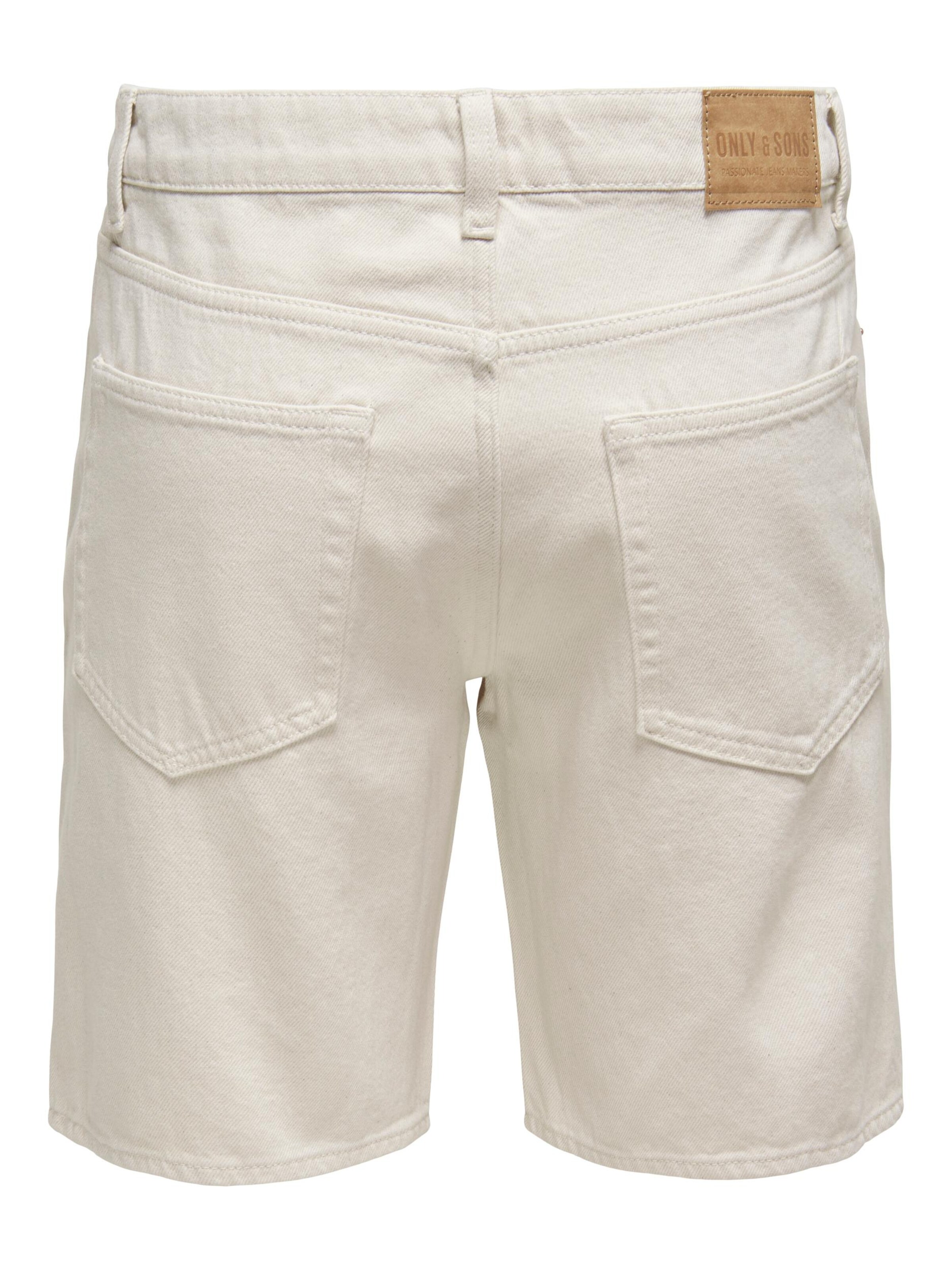 Only & Sons Regular Shorts 'Edge' in Weiß