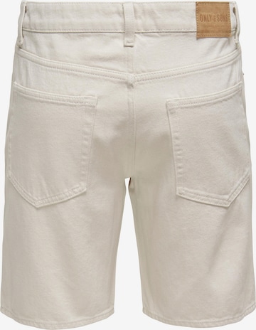 Only & Sons Regular Jeans 'Edge' in White