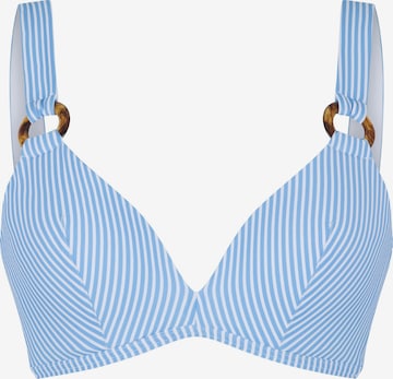 Triangle Hauts de bikini LingaDore en bleu : devant