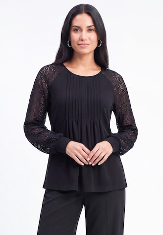 Chemisier usha BLACK LABEL en noir : devant