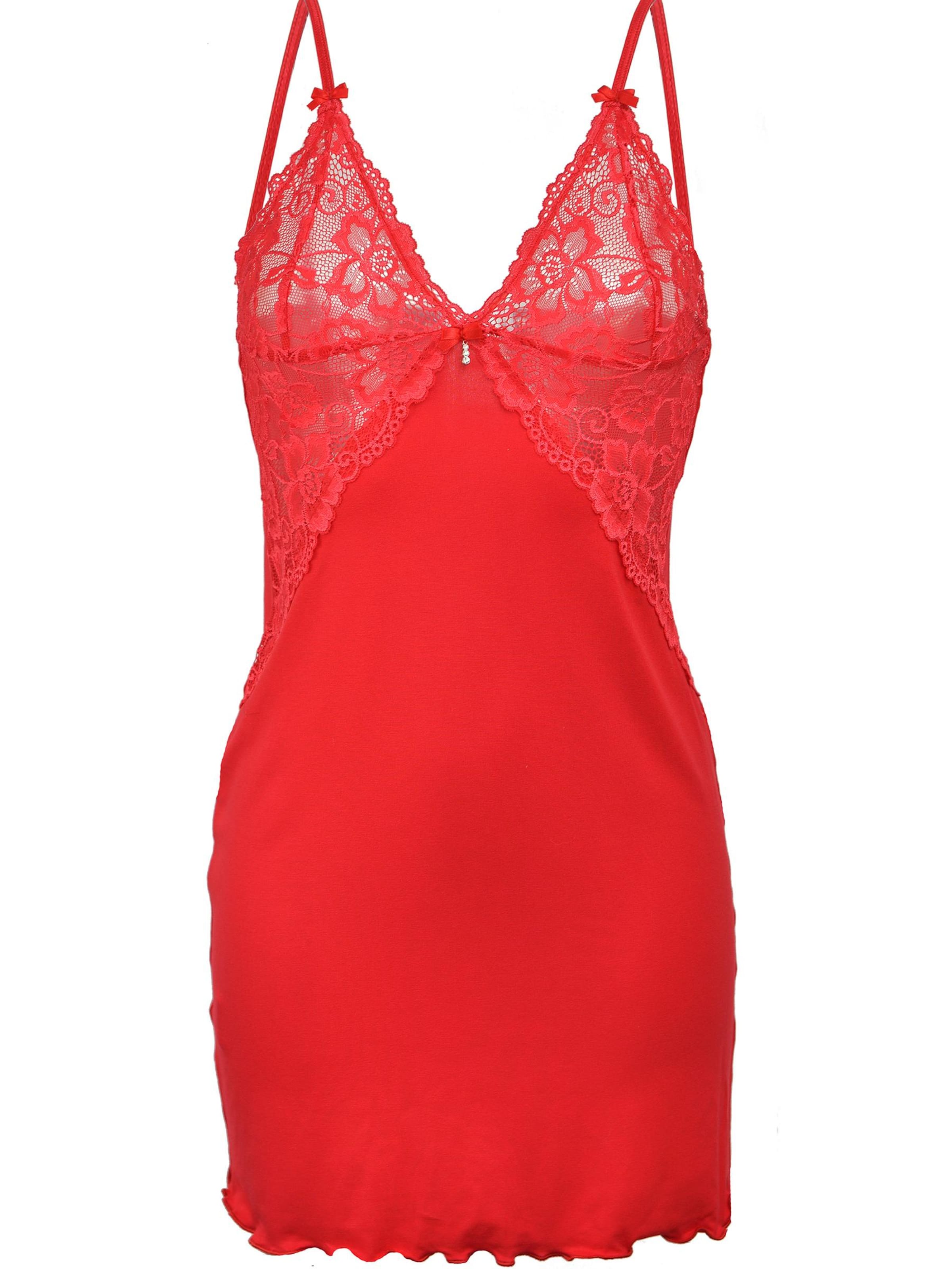 Vivisence Negligé '2040' in Rood: voorkant