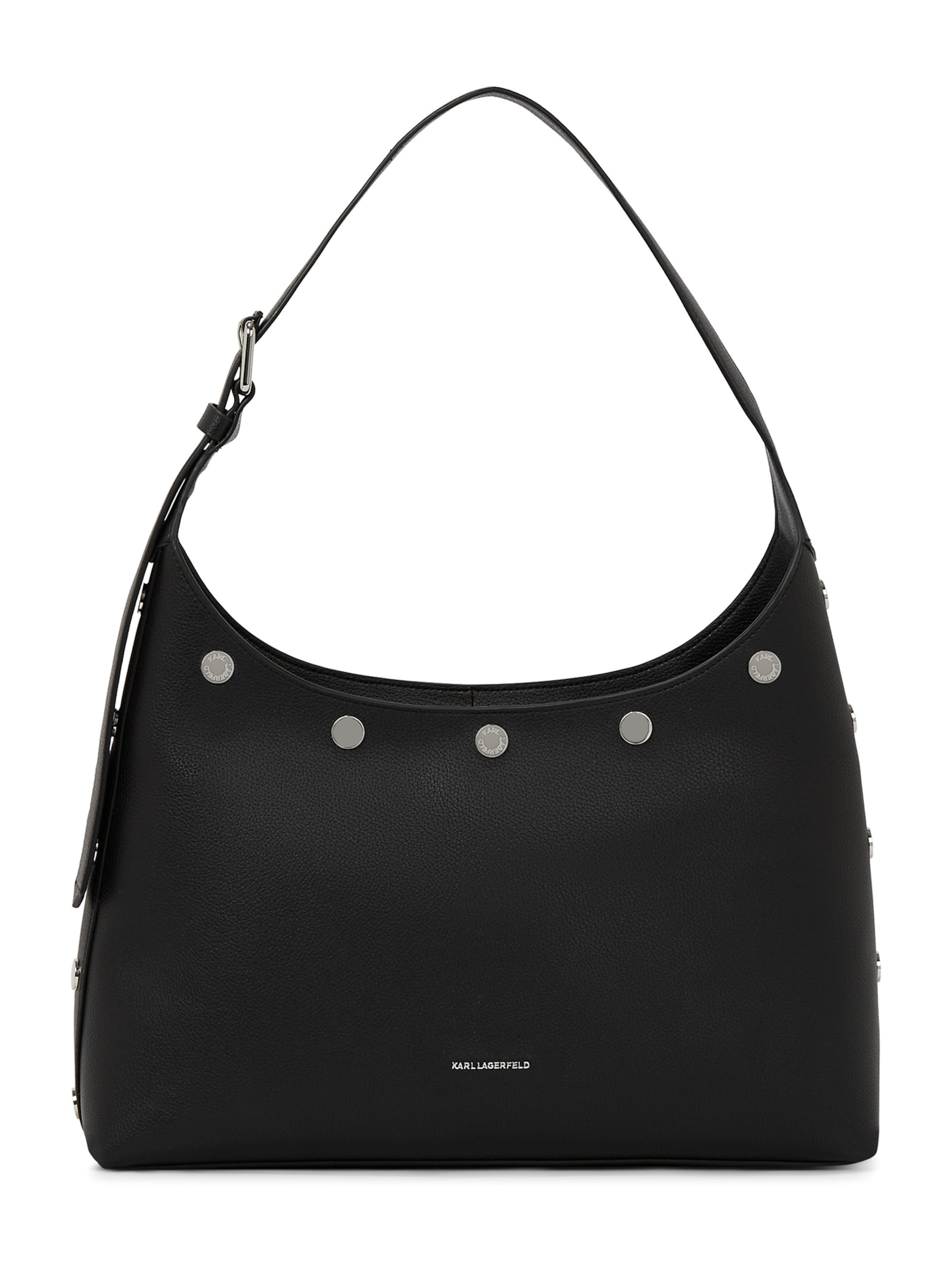 Karl Lagerfeld Torba za čez ramo 'Rocky Marais' | črna / srebrna barva, Prikaz izdelka