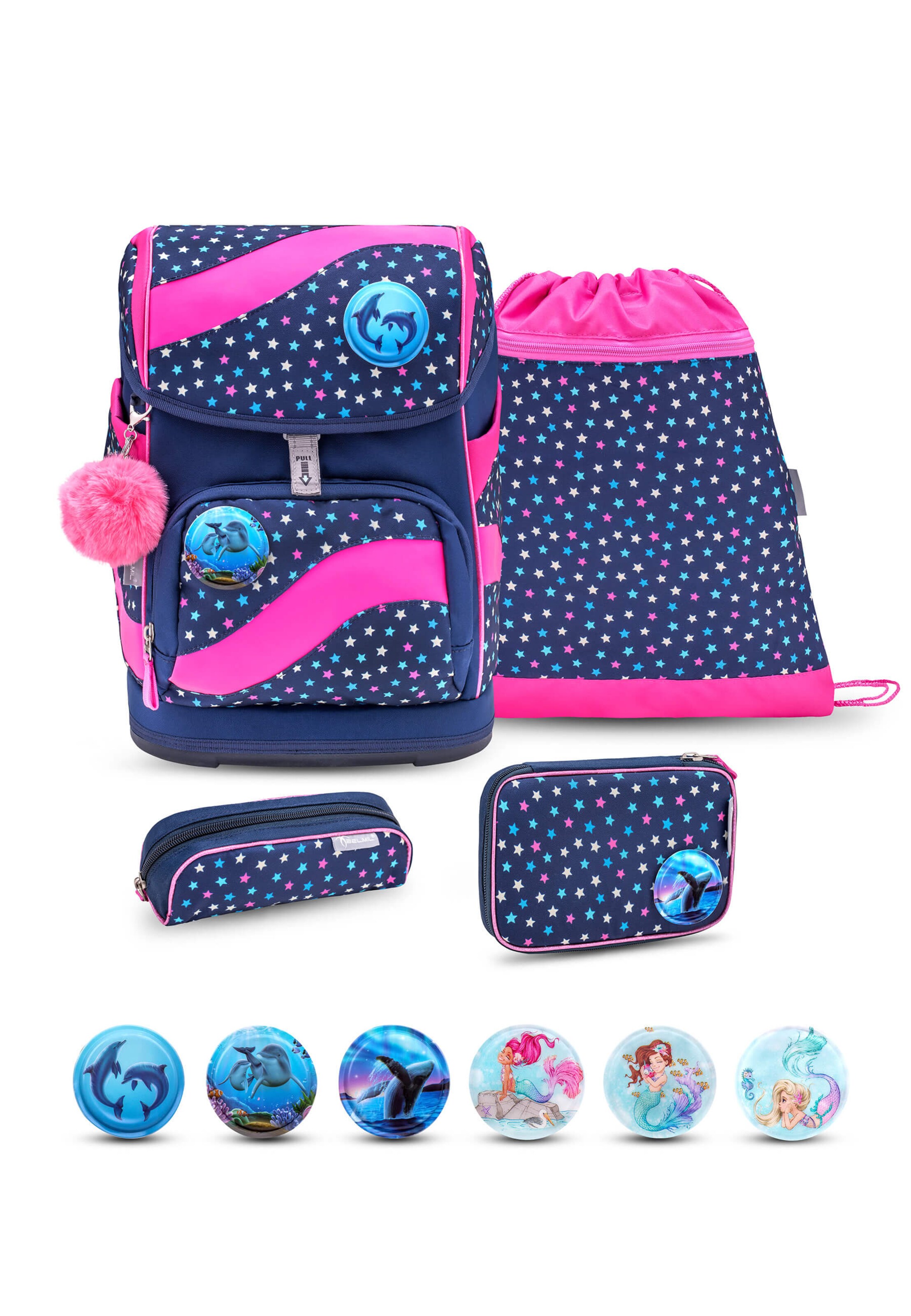 Belmil Backpack in Blue: front