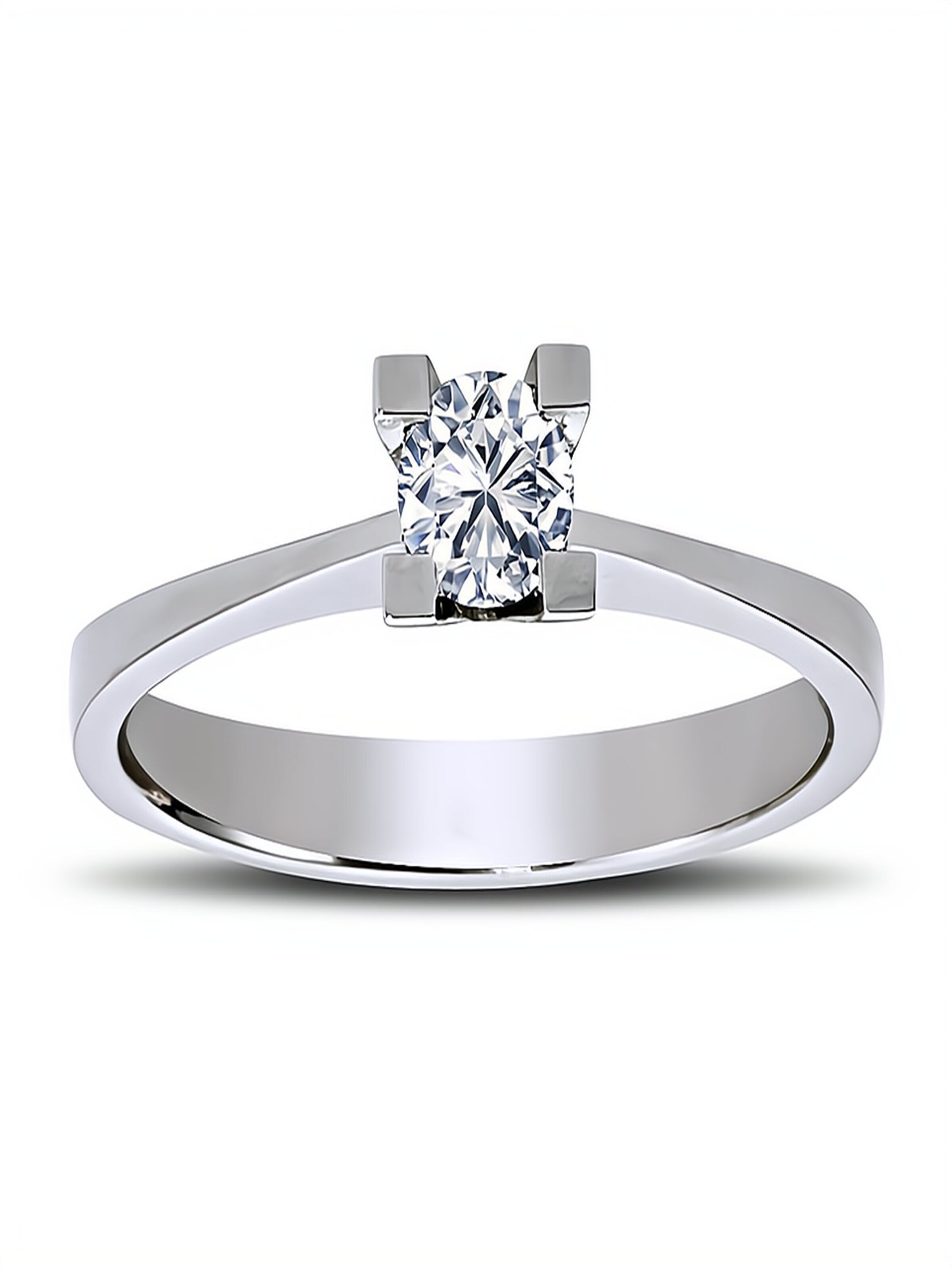 EinStein Diamant Ring in Silver: front