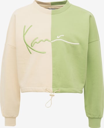 Sweat-shirt Karl Kani en beige : devant