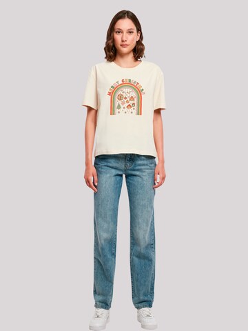 F4NT4STIC Shirt 'Merry Christmas' in Beige
