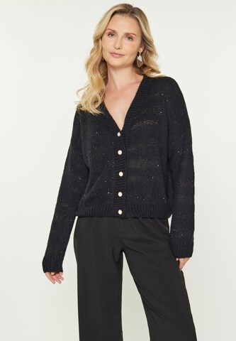 Cardigan Usha en noir : devant