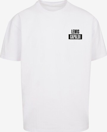 Merchcode Shirt 'Lewis Capaldi' in White: front